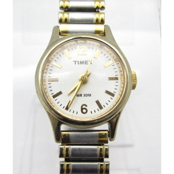 Women Timex Quartz WR Analog 19mm Round Watch (H619) "New Battery" - Picture 1 of 10